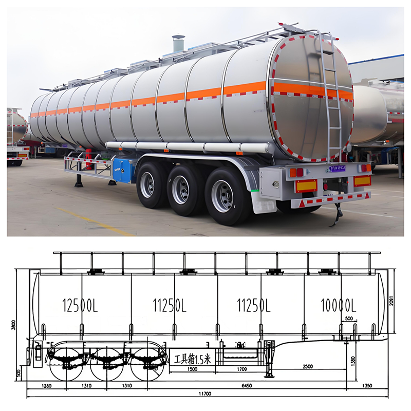 Tri Axle Stainless Steel Tankers Trailer Tri Axle Stainless Steel Tankers Trailer