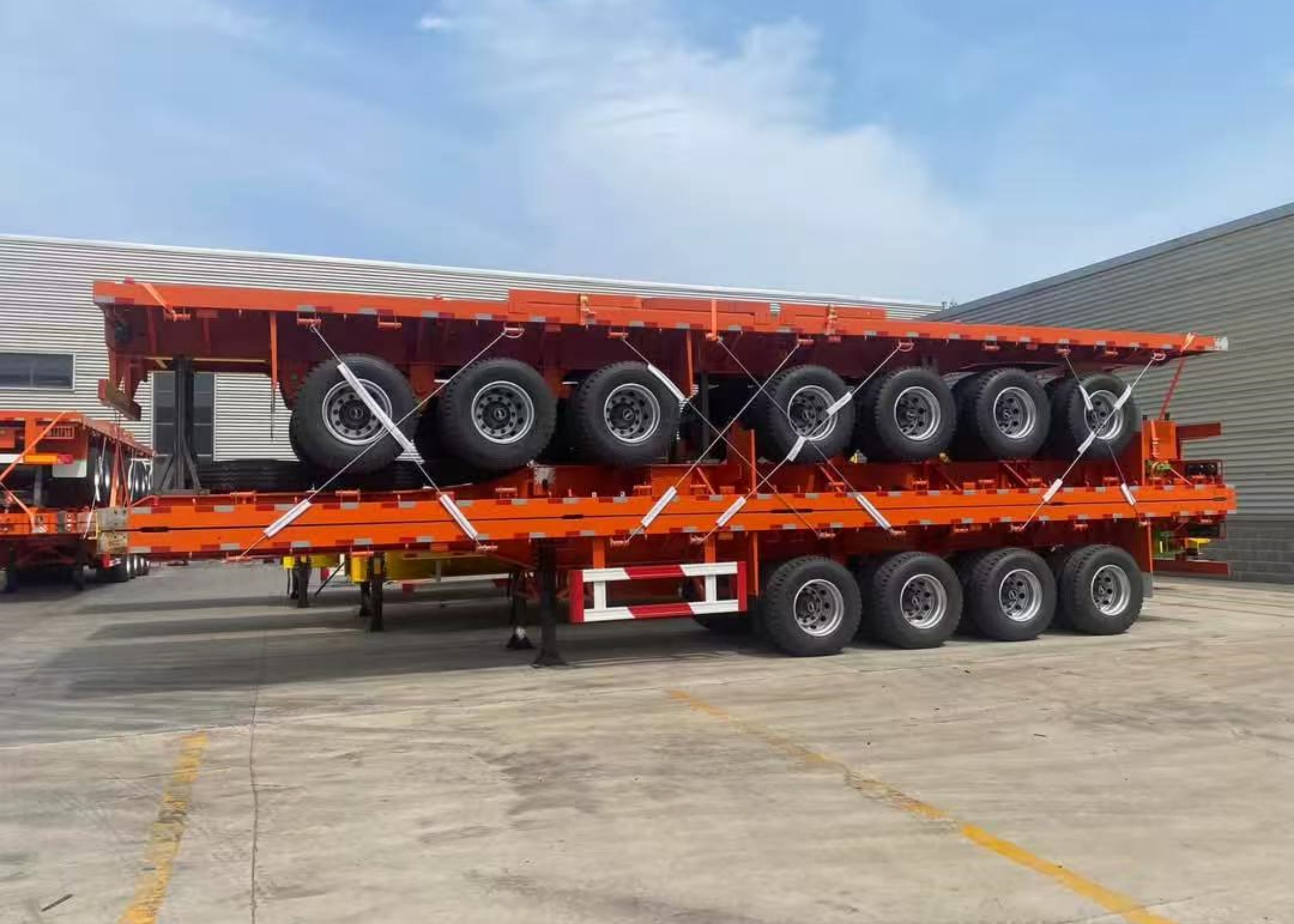 40 Foot Flatbed Trailer For Sale To Zambia