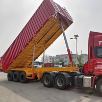 Rectangular End Dump Tipper Semi Trailer