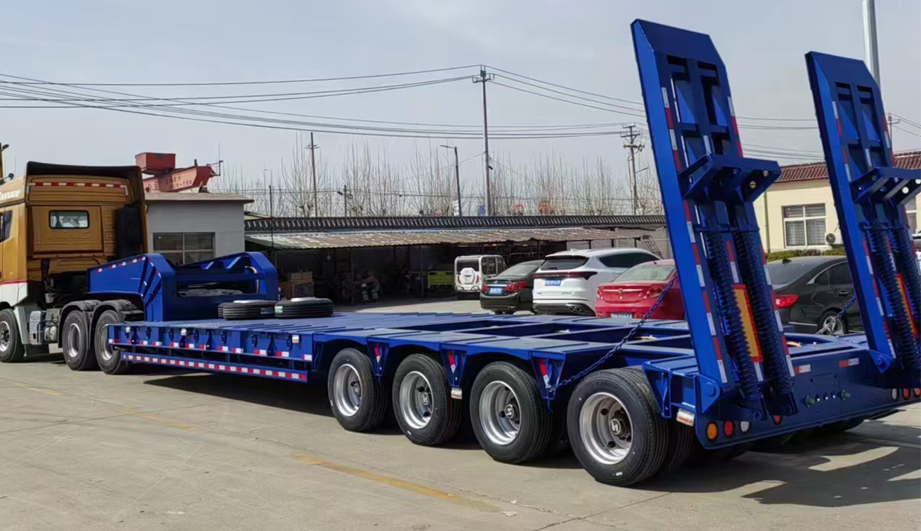 3 Axle Heavy Low Loader Trailer for Sale To Liberia