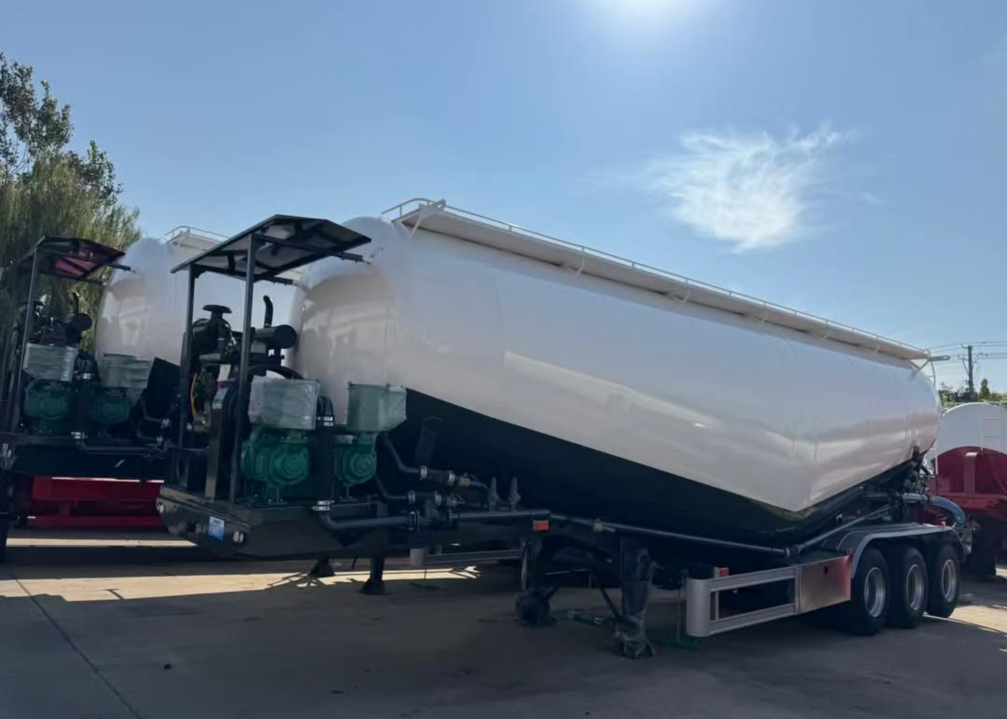 2 Axle Cement Bulker Trailers For Sale To Agola