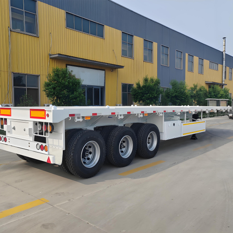 Tri Axles 20ft 40ft Flatbed Container Semi Trailer.jpg