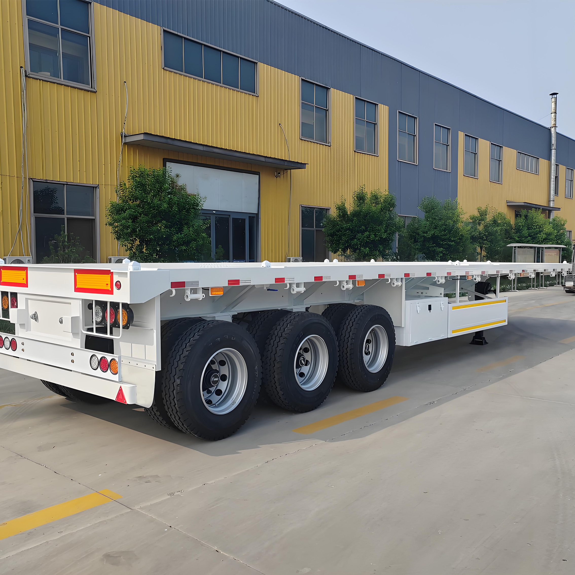 Tri Axles 20ft 40ft Flatbed Container Semi Trailer.jpg