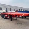 Tri Axles 20ft 40ft Flatbed Container Semi Trailer