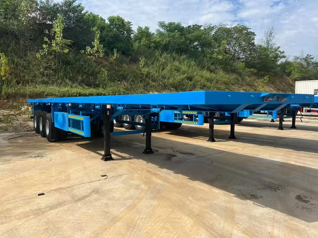 3 Axle Flatbed Truck Semi Trailer Fro Sale To Nigeria
