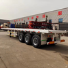 Tri Axles 20ft 40ft Flatbed Container Semi Trailer