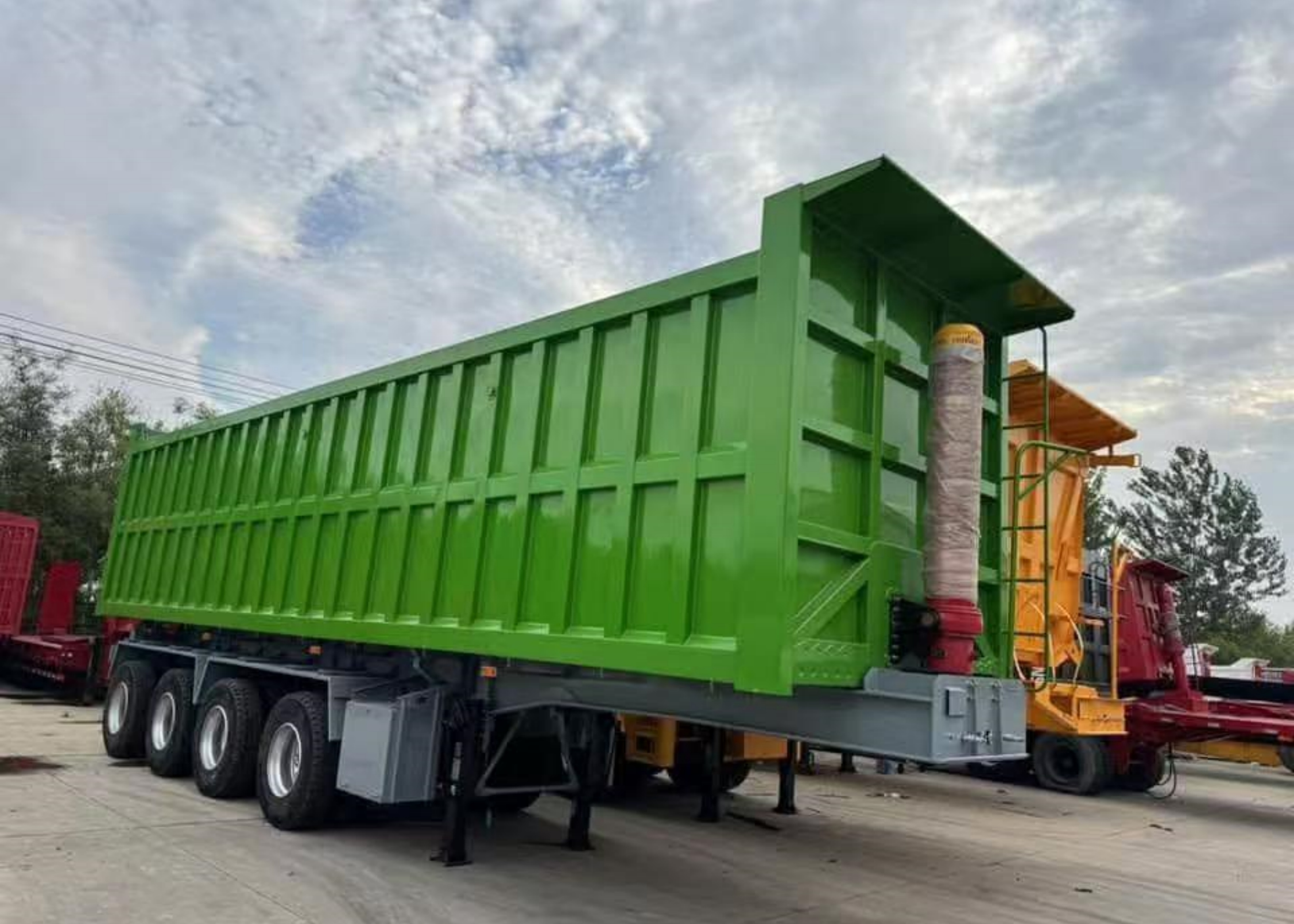 3 Axle Tipper Semi Trailer For Sale To Guam