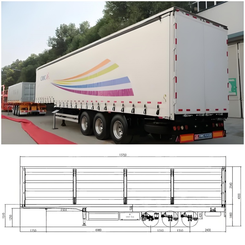 45ft Curtainsider Trailer for Sale