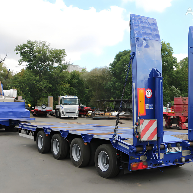 Extendable Gooseneck Lowbed Semi Trailer